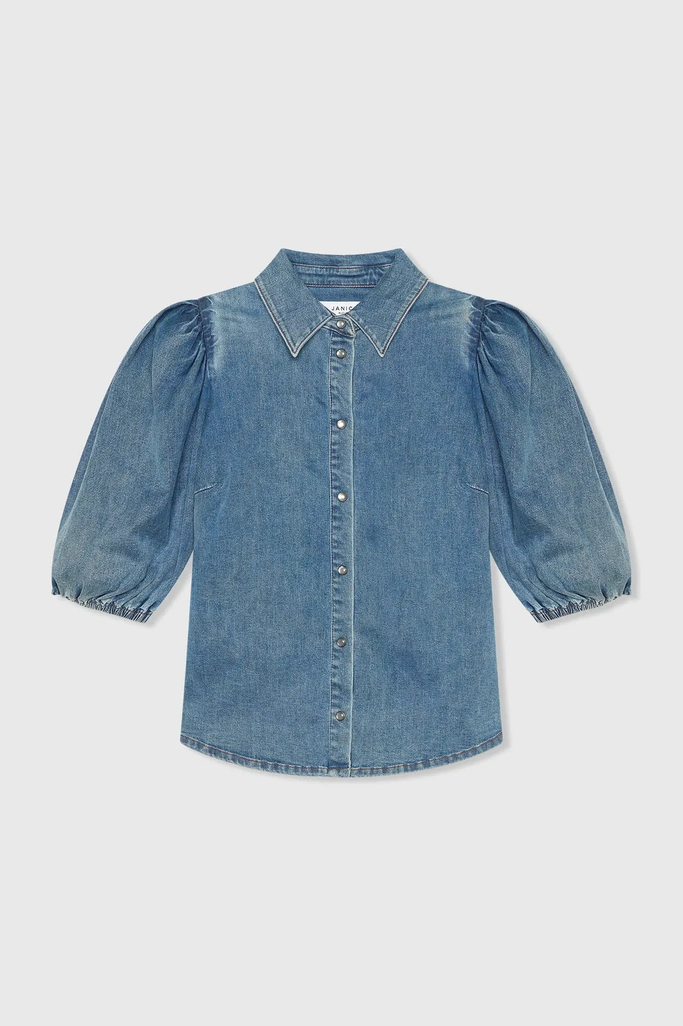 Blouse Dames Denim Pofmouw Lars 932