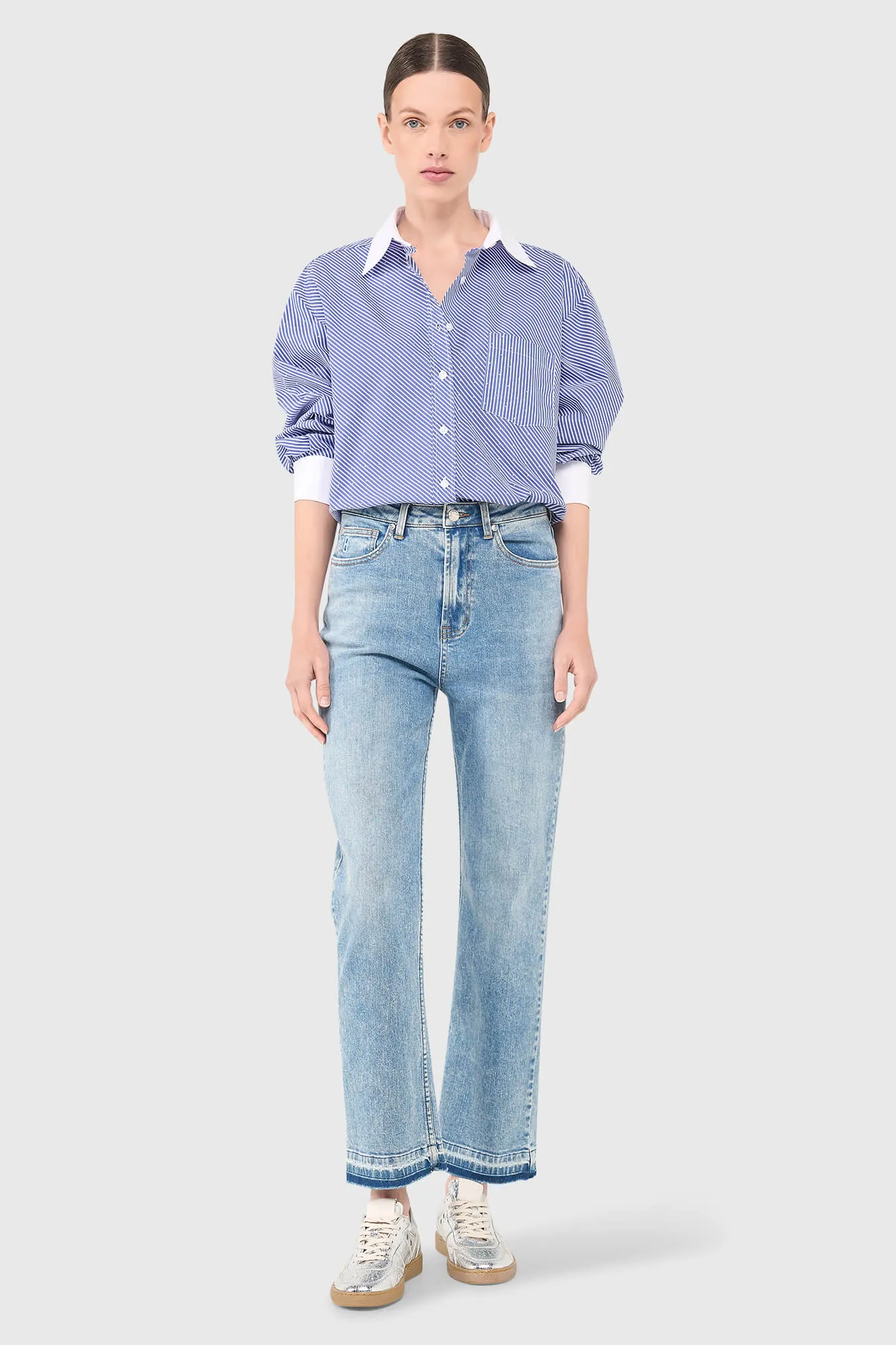 Kygo Blouse Streep Strass