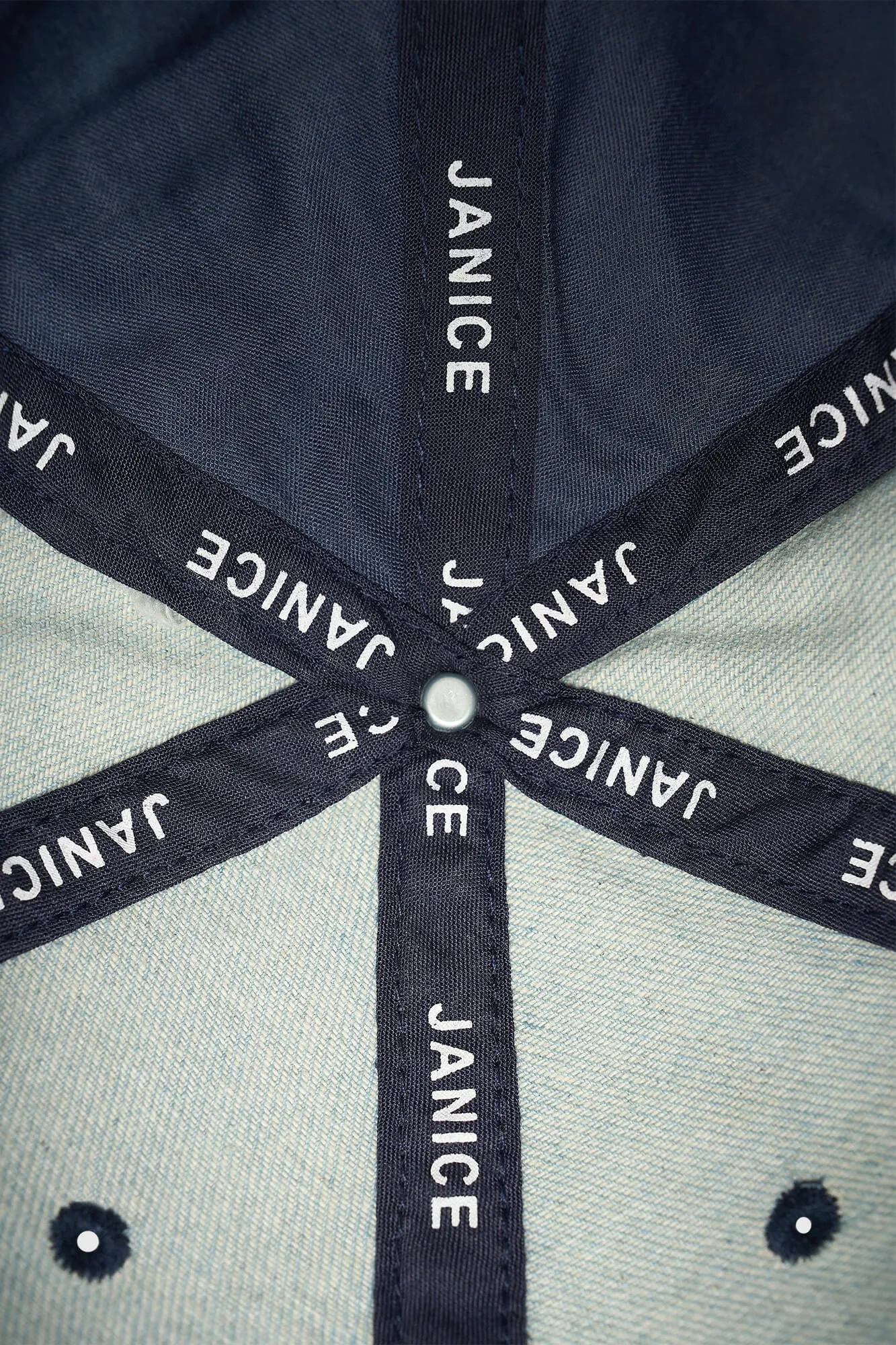 Cap Dames Logo Jeff Denim Blauw