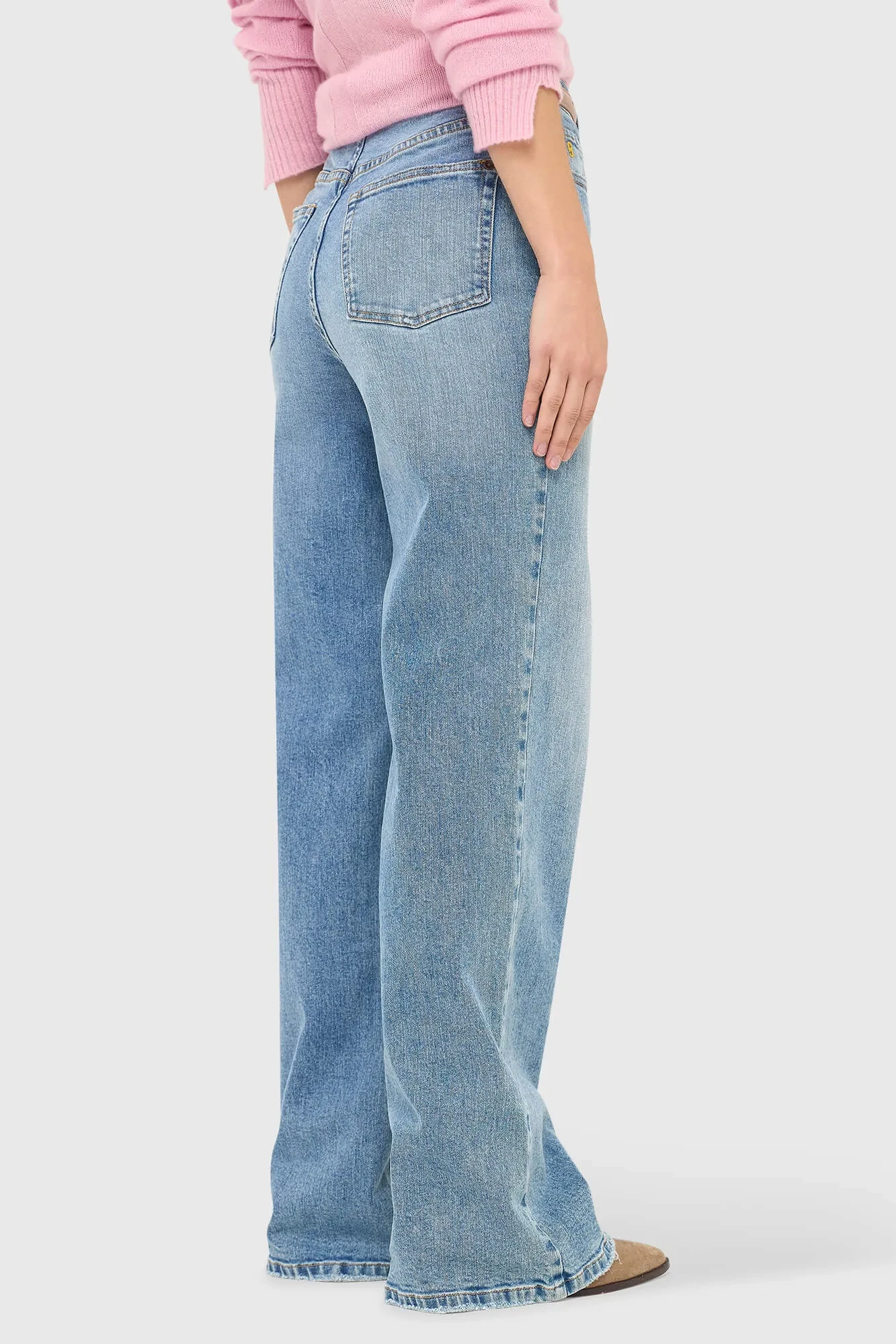 Jeans Dames Rechte Pijp High Rise Jason Blauw 786