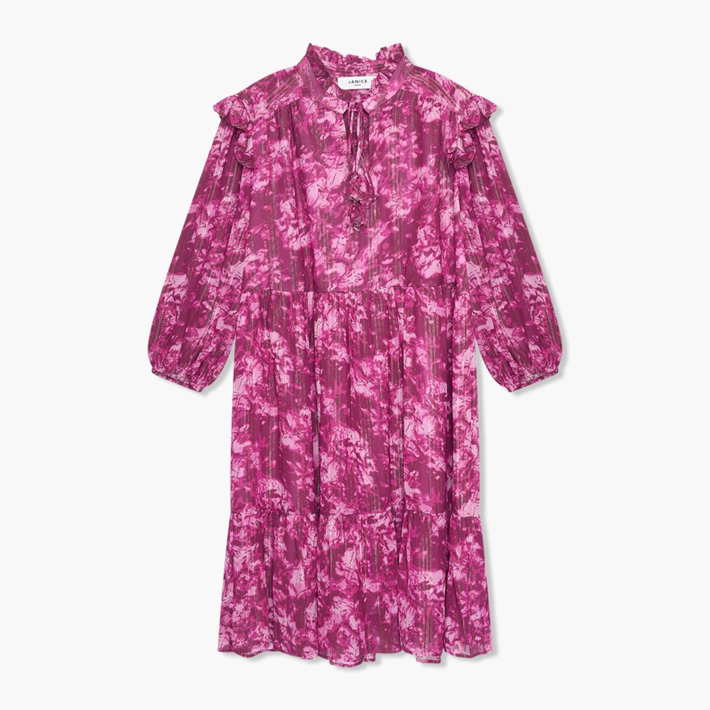 Jurk Viscose Lurex Jimmy Paars