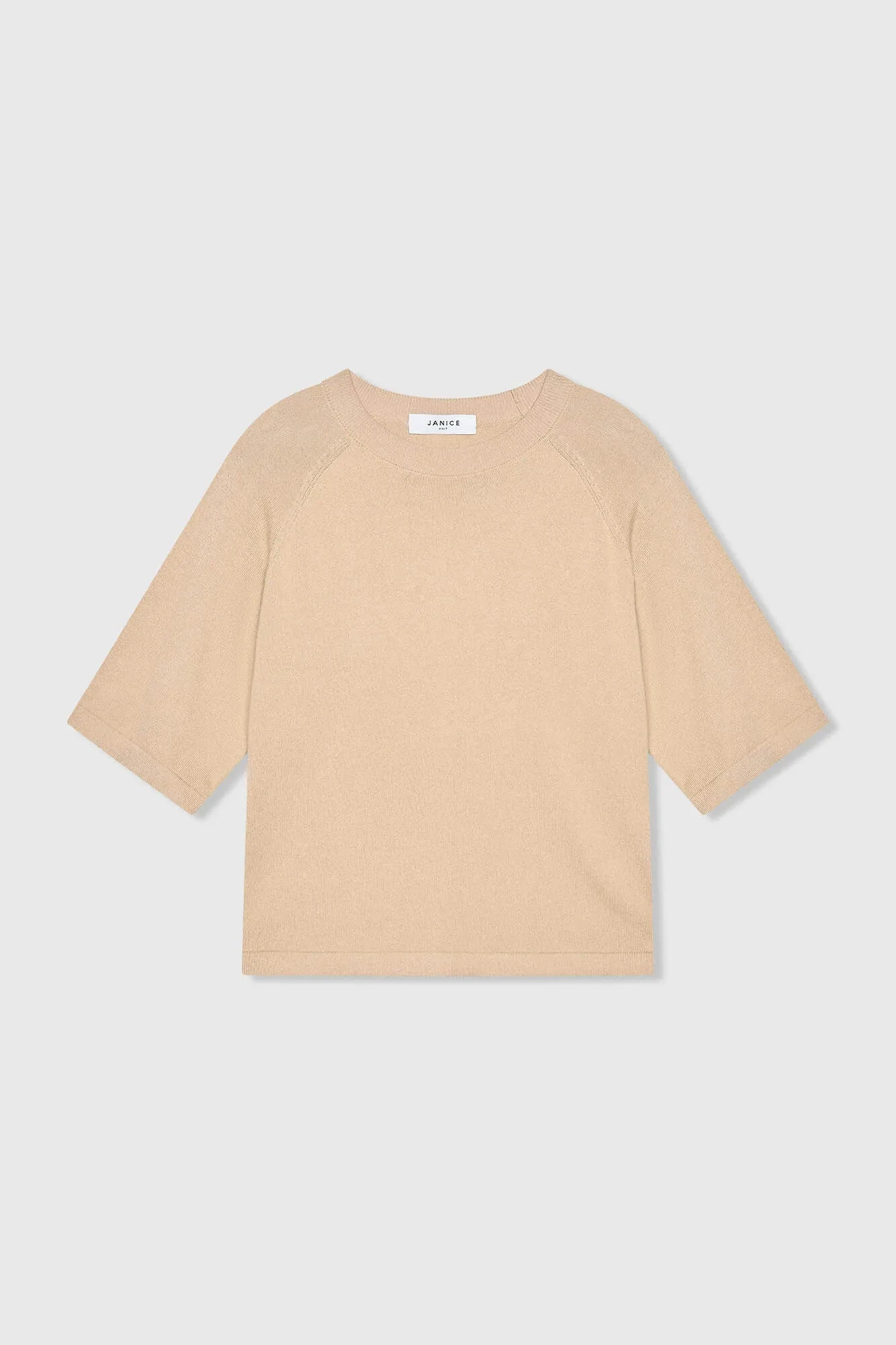 Katoen Cashmere Gebreid Truitje Moss Beige