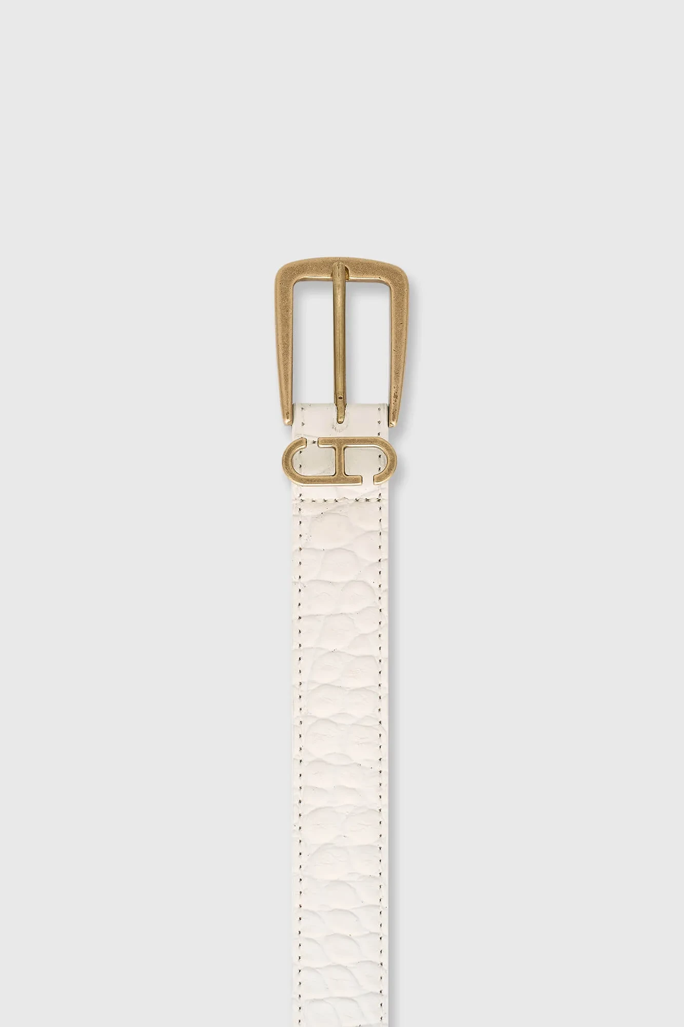 Leren Dames Riem Colby Off White