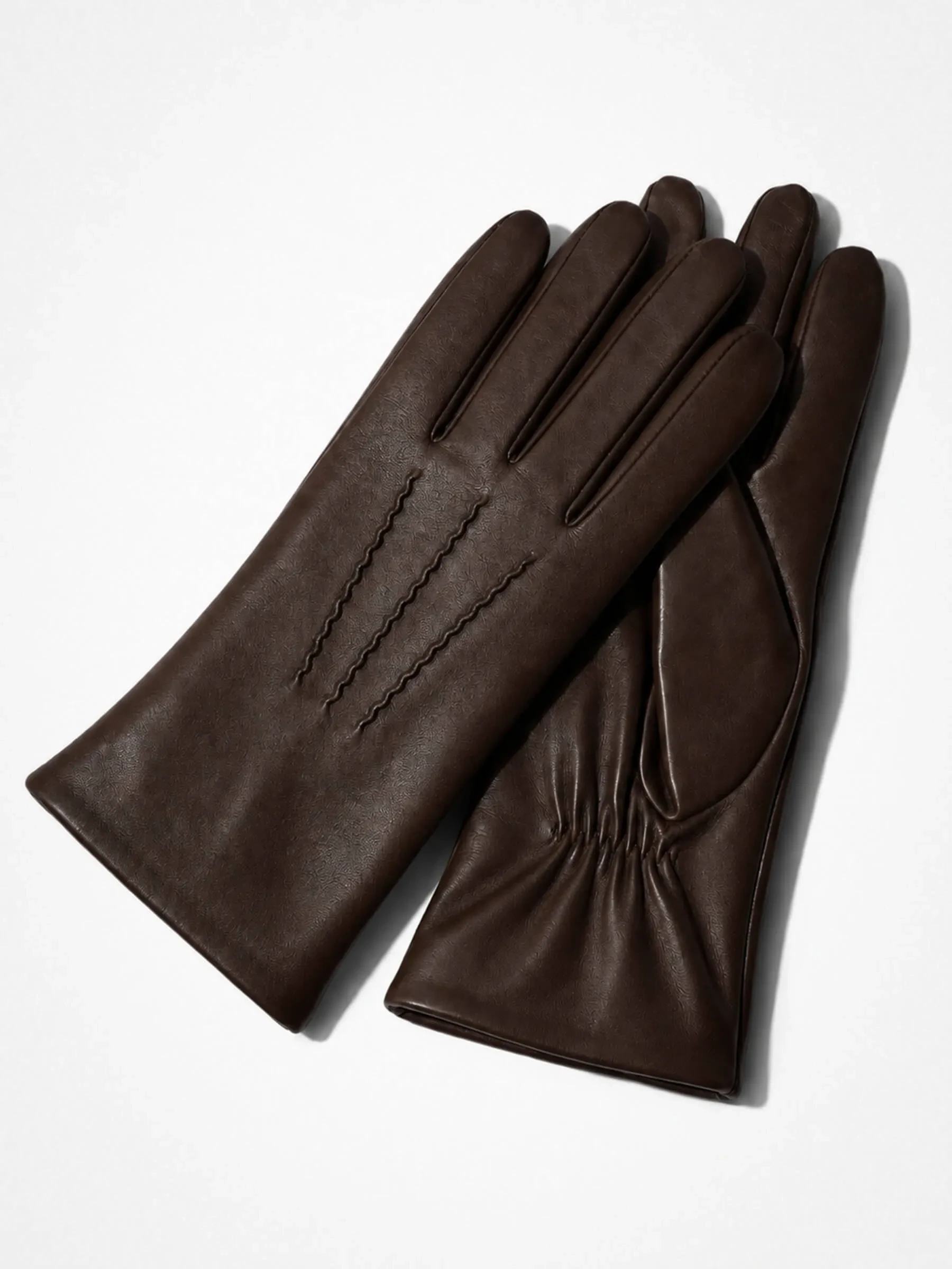 Leren Handschoenen Dames Atlas Bruin