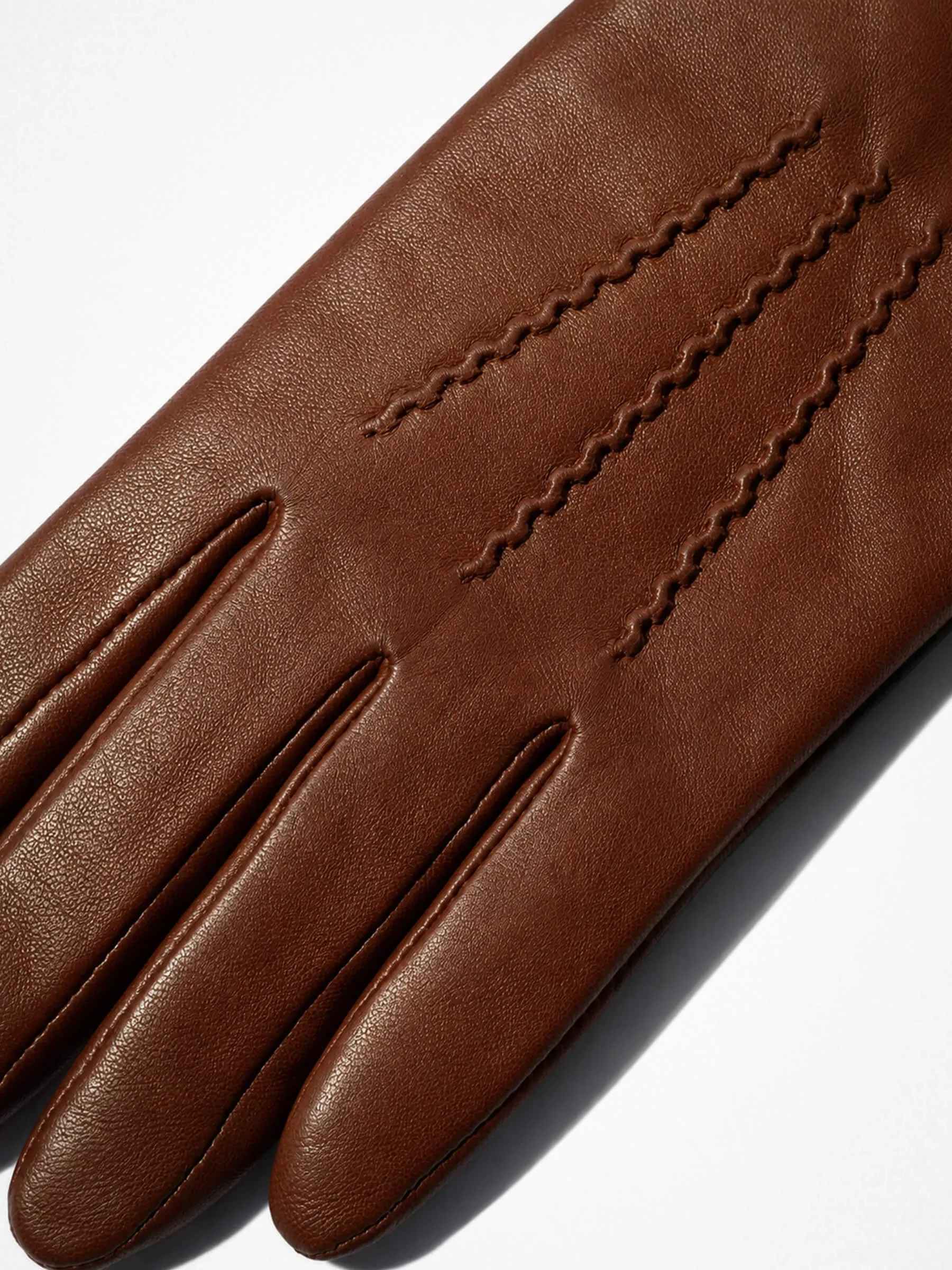leren handschoenen dames atlas cognac