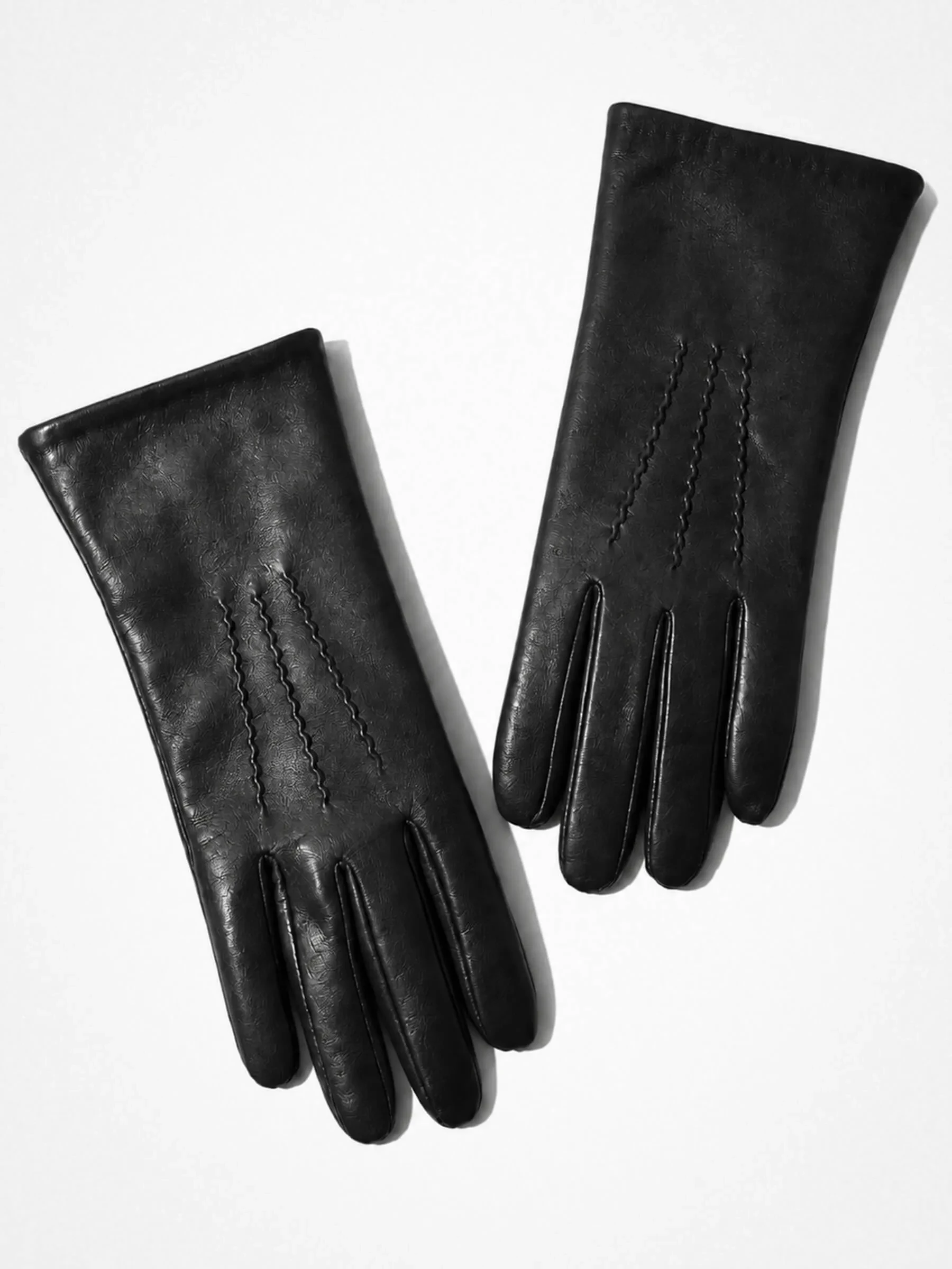 Leren Handschoenen Dames Atlas Zwart