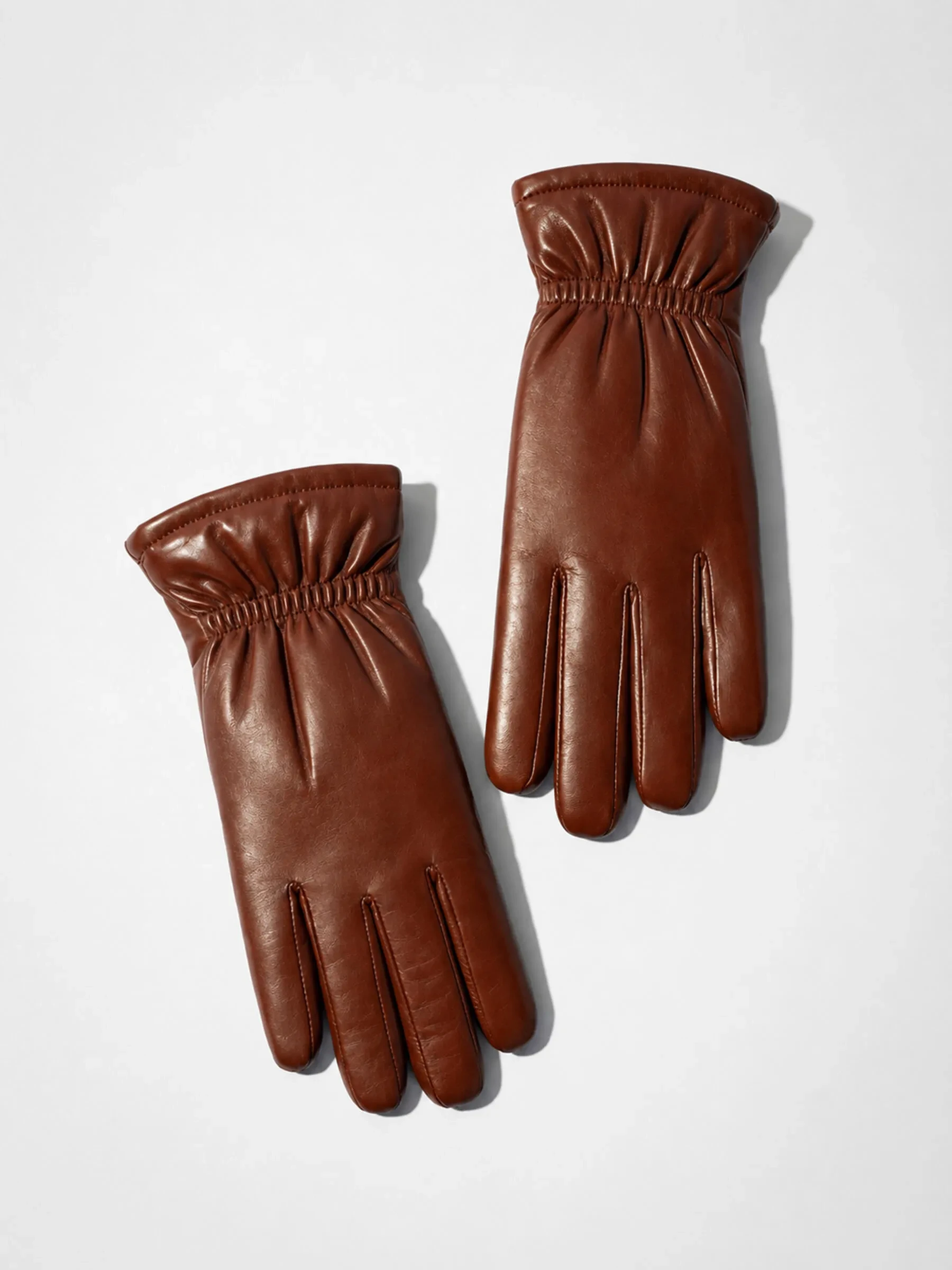 Leren Handschoenen Dames Hawk Cognac