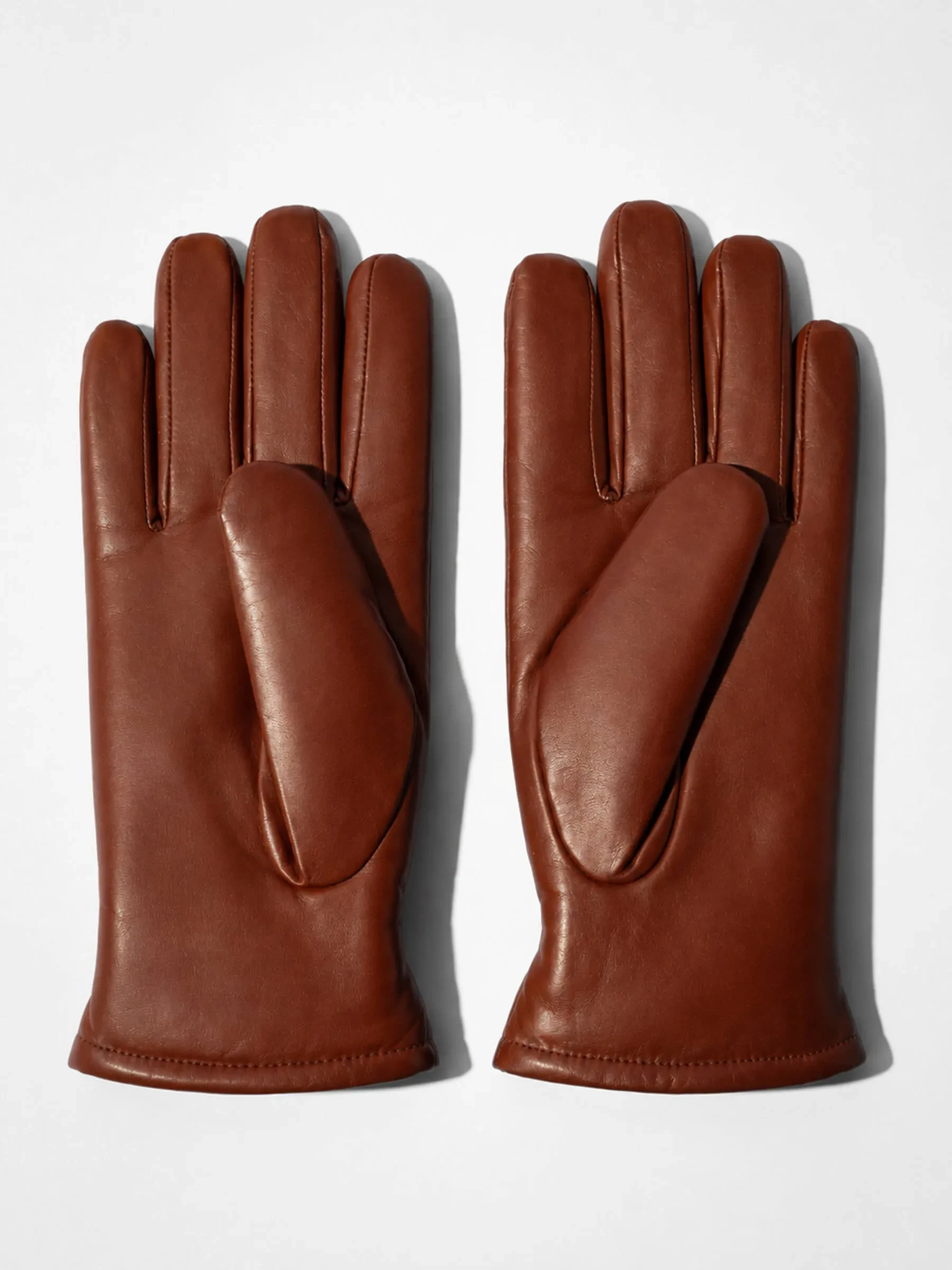 Leren Handschoenen Dames Hawk Cognac