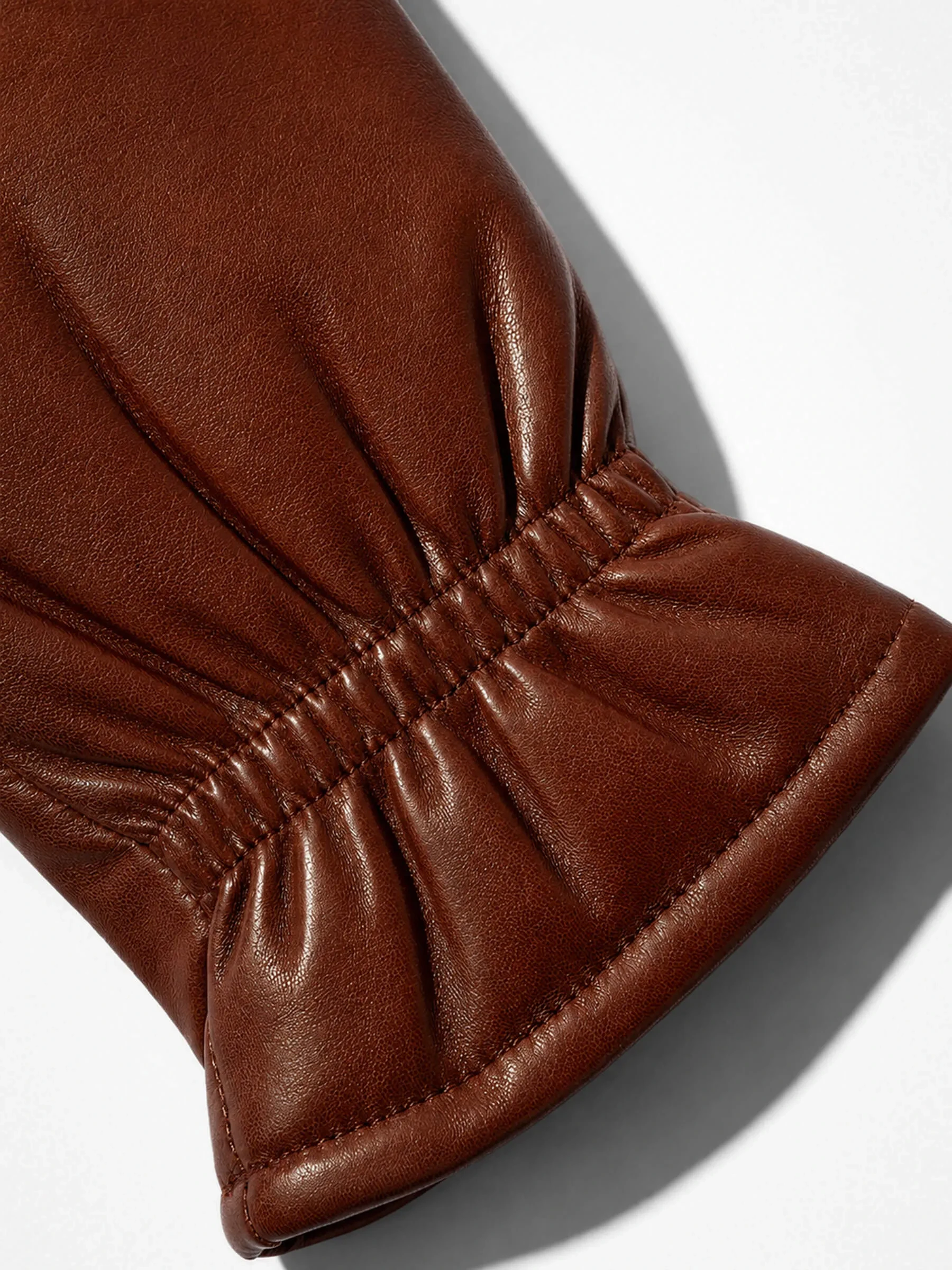 Leren Handschoenen Dames Hawk Cognac