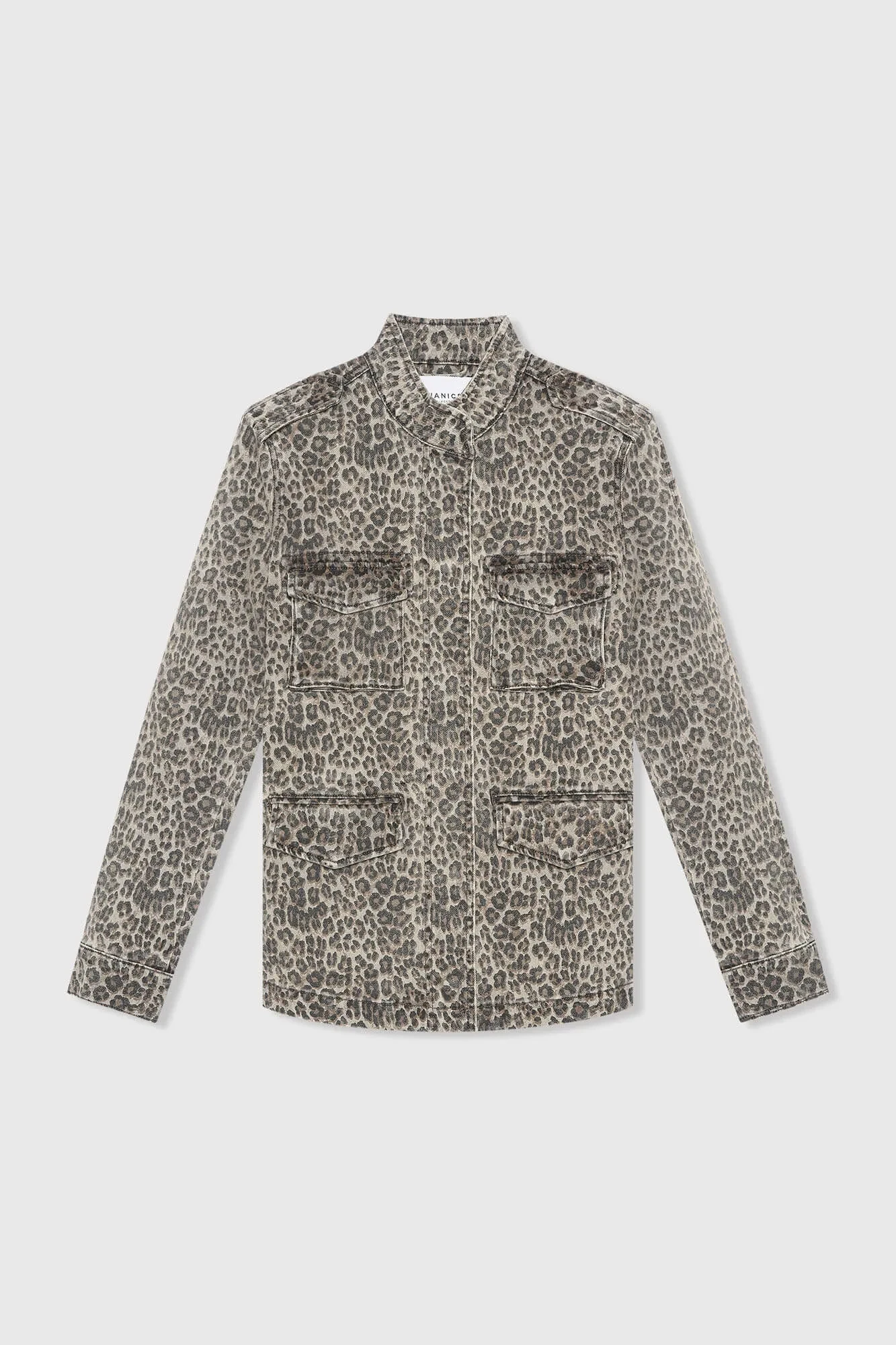 Panterprint Denim Spijkerjas Dames Dwayne