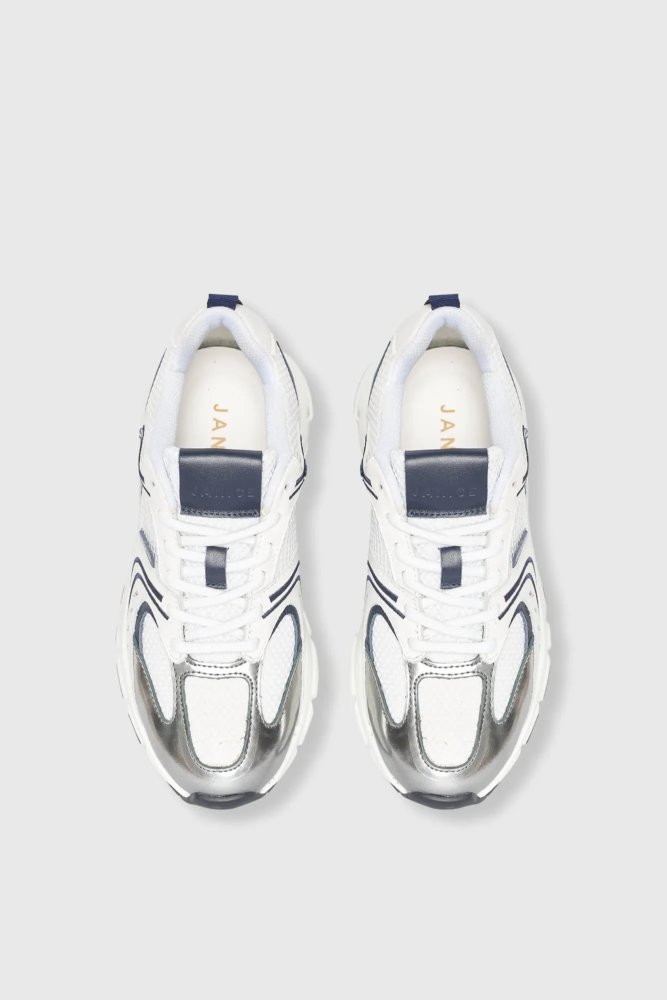 Runner Sneakers Dames Bolt Blauw Wit 703