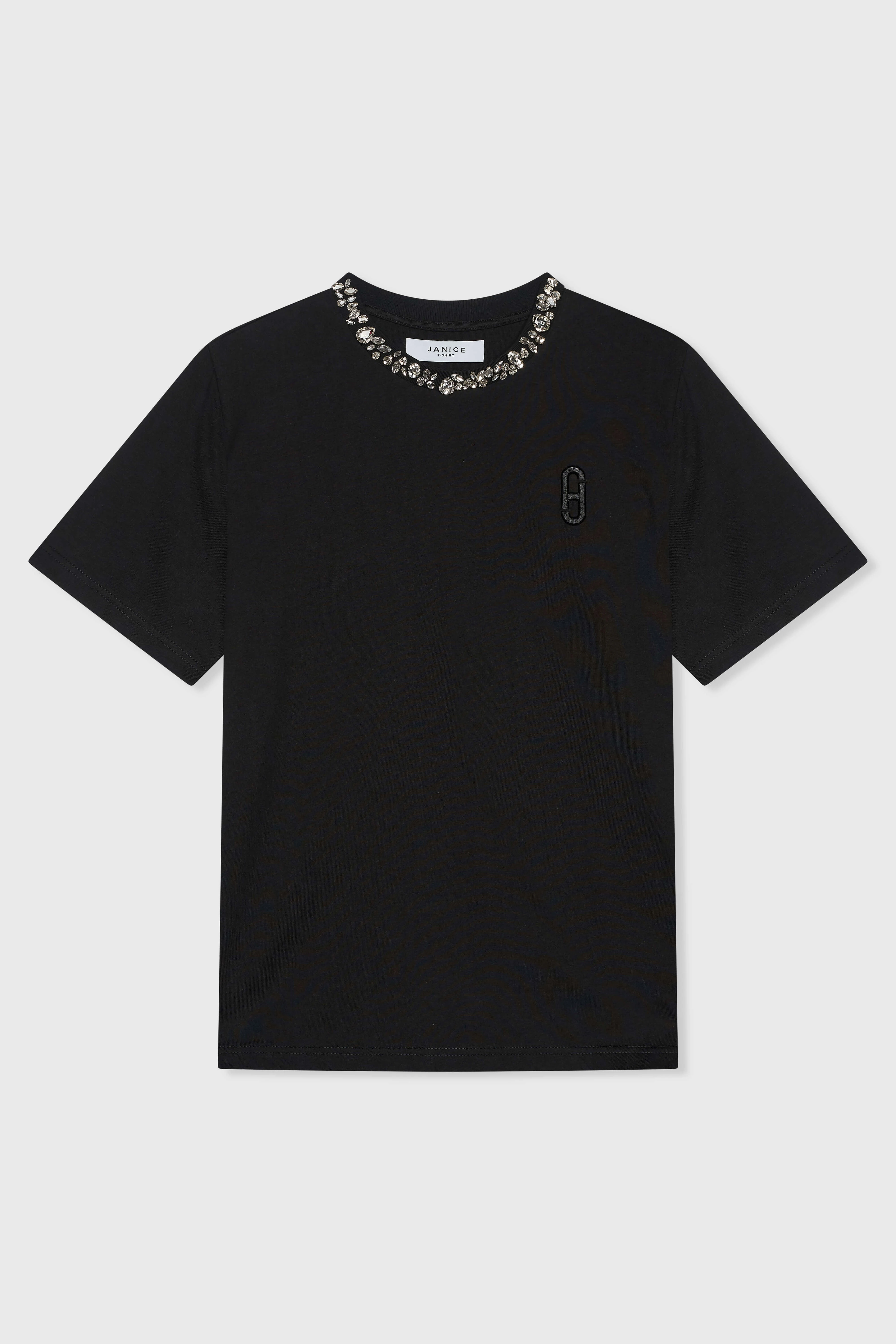 Shirt Dames Steentjes Rock Zwart