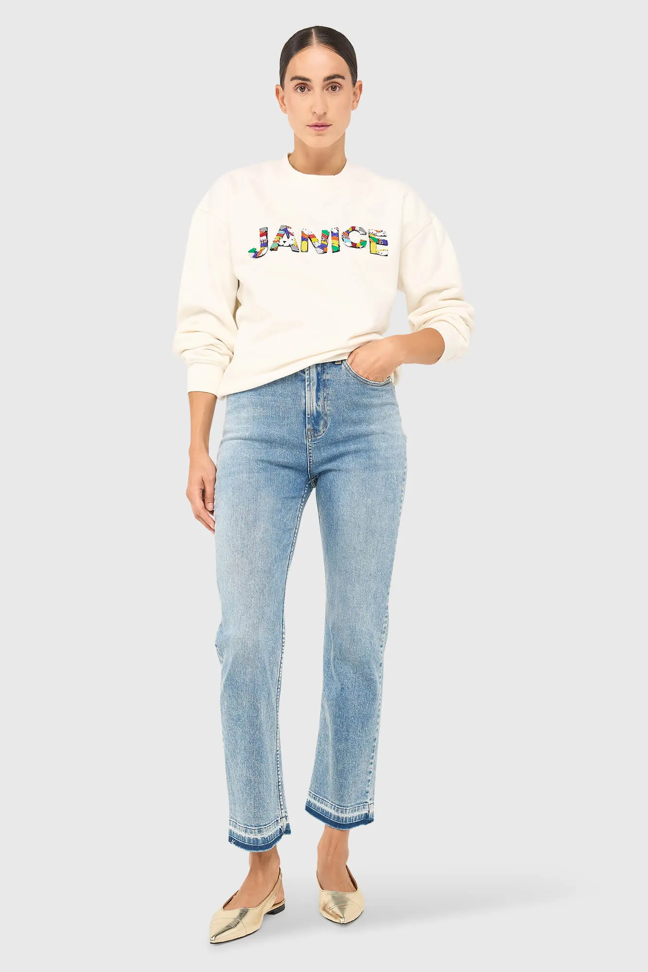 Andy Sweater Off White Steentjes