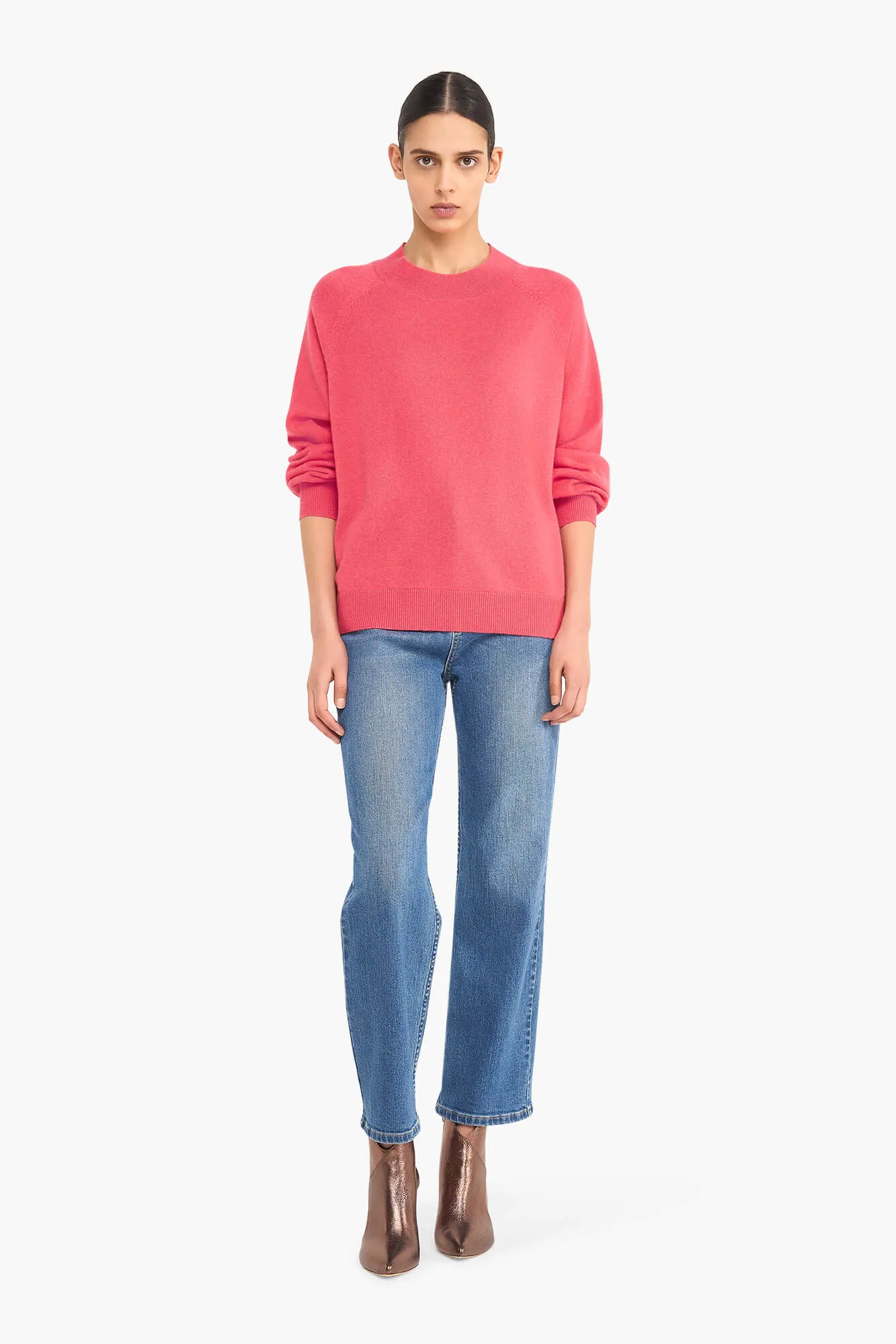 Cashmere Trui Dames Harvey Coraal